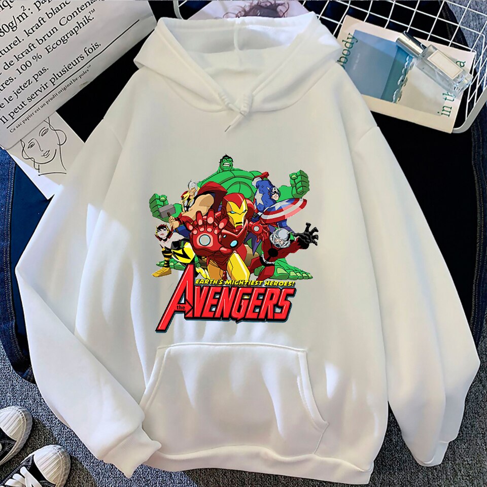 Marvel Super Hero Avengers Cartoon Hoodies Janion Huggon
